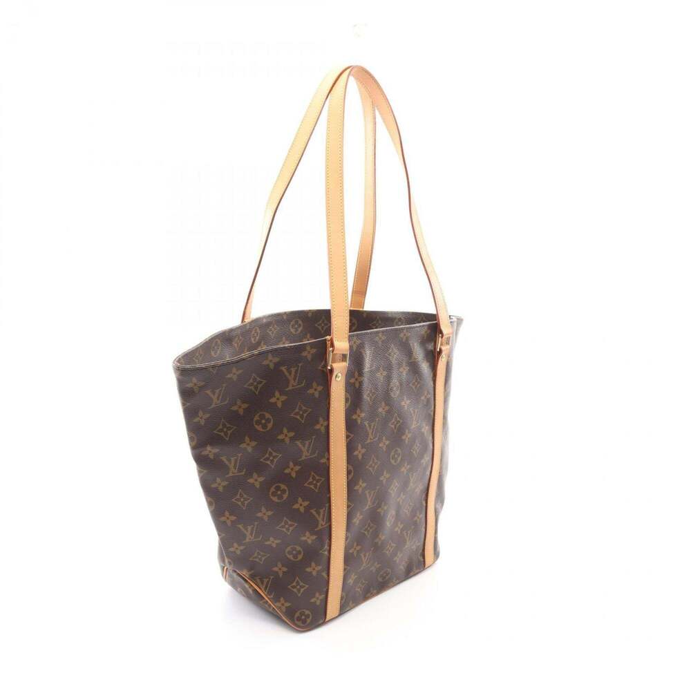 LOUIS VUITTON Brown Monogram Leather Tote Bag - Picture 2 of 10